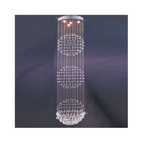 Whiteline Imports Linda Crystal Pendant Lamp