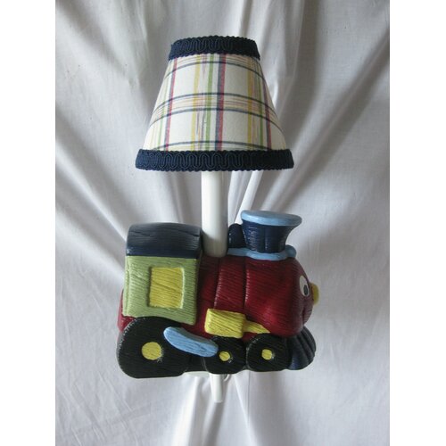 Silly Bear Train Transportation 1 Light Wall Sconce