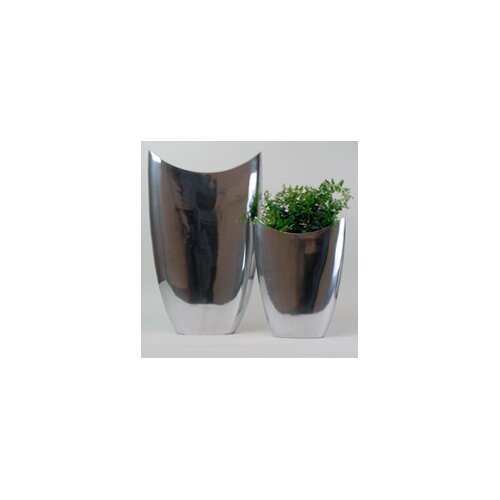 Modern Day Accents 2 Piece Oval Pointed Vase Set