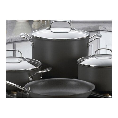 Cuisinart Chef's Classic Nonstick Hard-Anodized 10 Piece Cookware Set ...