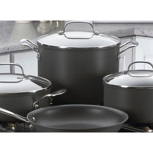 Cuisinart Chefs Classic Hard Anodized 10 Piece Cookware Set