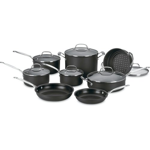 Cuisinart Chefs Classic Nonstick Hard Anodized 14 Piece Cookware Set