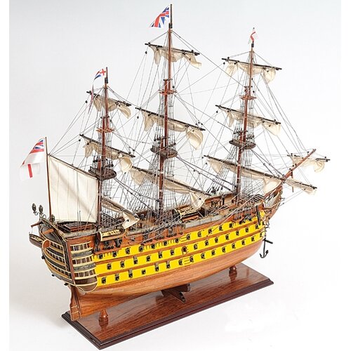 Old Modern Handicrafts HMS Victory Painted Ship