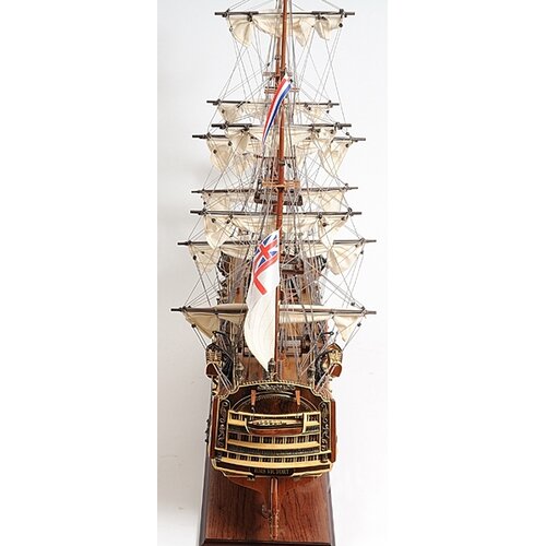 Old Modern Handicrafts HMS Victory Painted Model Ship