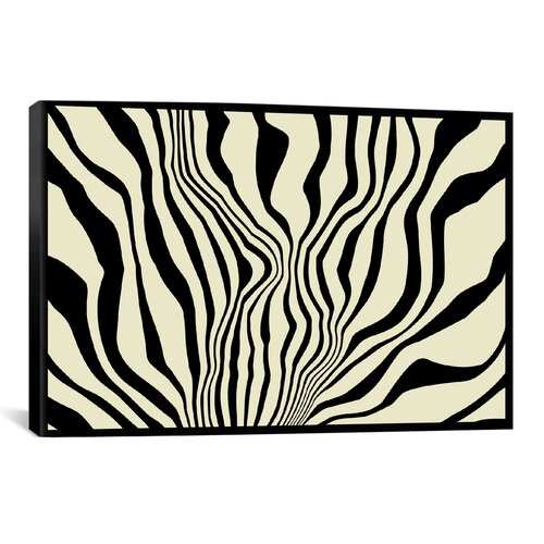 iCanvas Modern Art Zebra Tribal Paint Graphic Art on Canvas