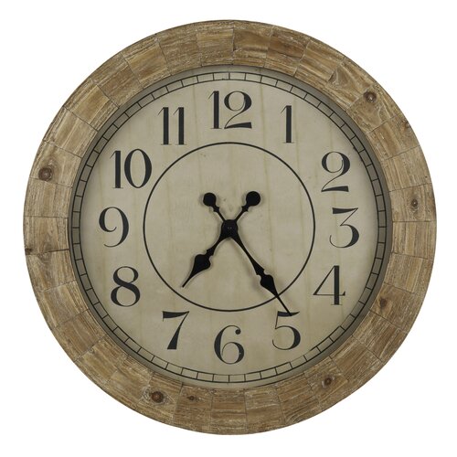 Cooper Classics Oversized 31.25 Fairbanks Wall Clock