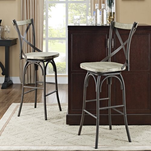 Home Loft Concept Reclaimed Deluxe Barstool (Set of 2)