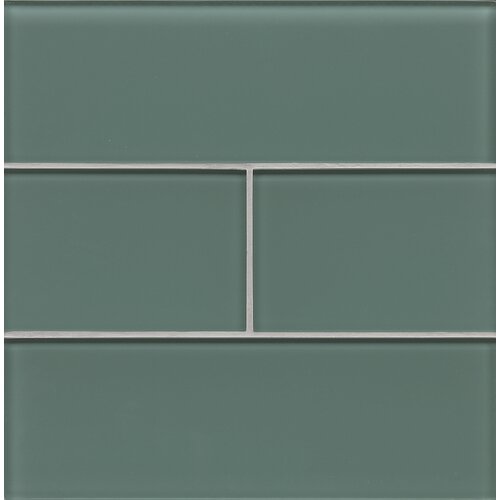 Bedrosians 4 x 12 Field Tile Wave Gloss Hamptons Glass