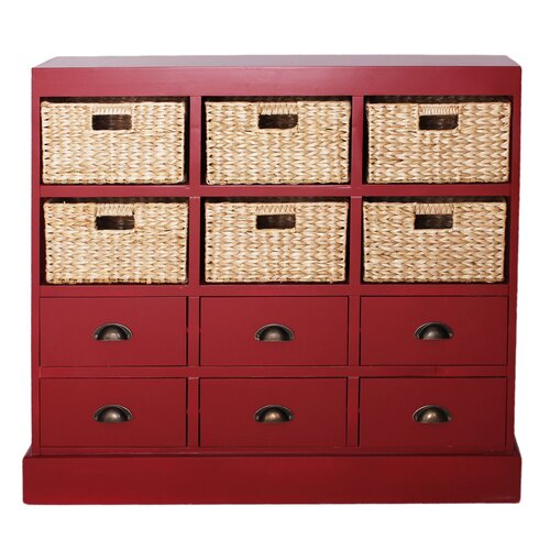 Gallerie Decor Nantucket 6 Drawer 6 Basket Chest