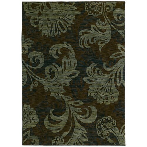 Tommy Bahama Rugs Home Nylon Bahama Dark Brown Bloom Rug