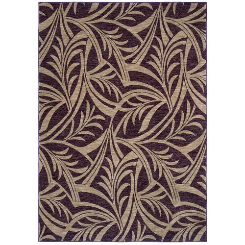 Tommy Bahama Rugs Home Nylon Abstracted Cranberry Leaf Rug