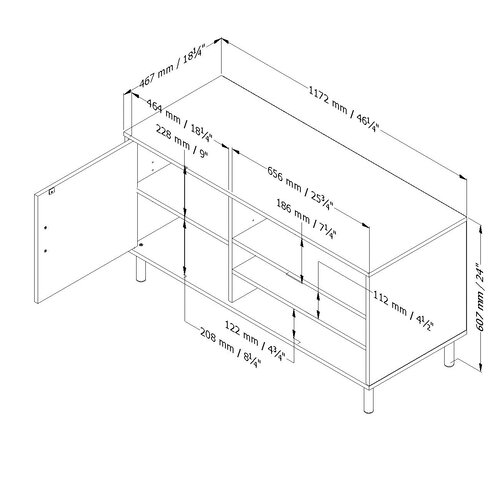 South Shore Renta 46.25 TV Stand