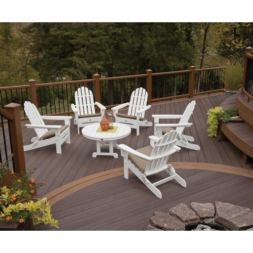 Trex Trex Outdoor Cape Cod 5 Piece Adirondack Conversation Group with