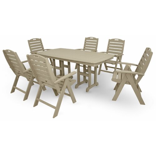 Trex Outdoor Trex Outdoor Yacht Club 7 Piece Dining Set with Cushion