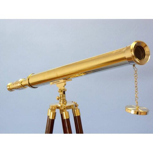 Handcrafted Model Ships Floor Standing Harbor Master Telescope