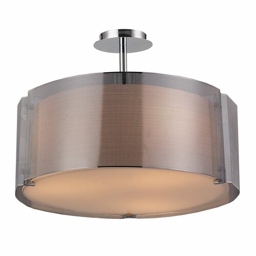 Bromi Design Lynch 3 Light Semi Flush Mount