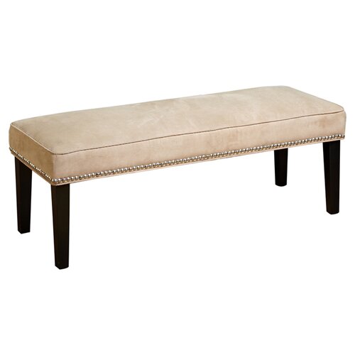 TMS Microfiber Nailhead Bedroom Bench