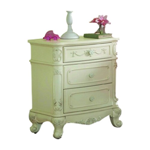 Woodbridge Home Designs 1386 Series 3 Drawer Nightstand