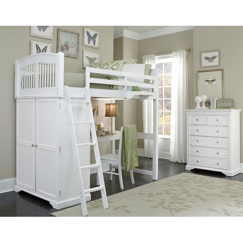 BuildABear Pawsitively Yours Twin Loft Bed with Desk and Storage