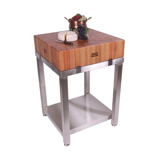 John Boos Cucina Americana LaForza Kitchen Island Wood Top