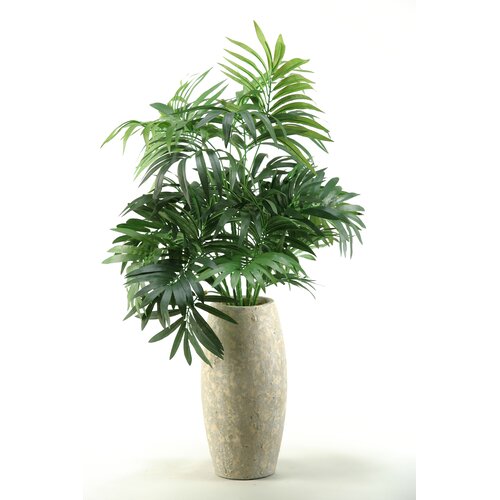 Silks Parlor Palm in Ceramic Vase