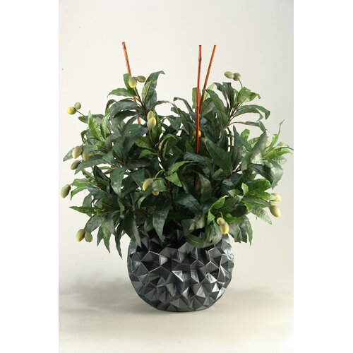 Silks Mango Branches Floor Plant in Pot