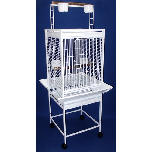 YML Play Top Parrot Bird Cage with 2 Feeder Doors