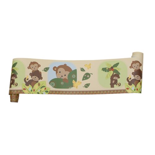 Bedtime Originals Curly Tails Wallpaper Border