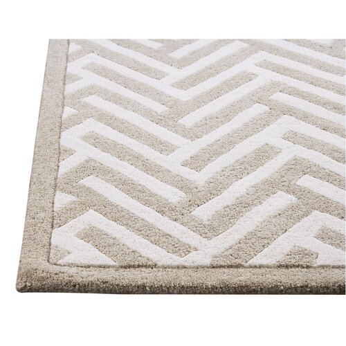 Hokku Designs Tracks White Rug