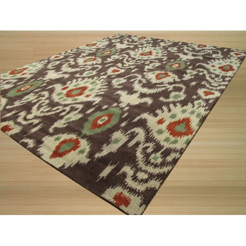 Eastern Rugs Brown Ikat Rug