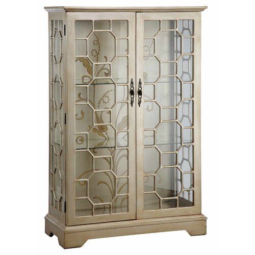 Stein World Cosmopolitan Metallic Curio Cabinet