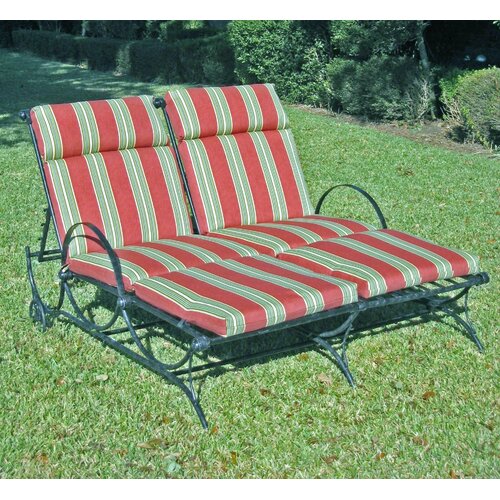 Blazing Needles Chaise Lounge Cushion (Set of 2)