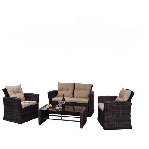 The Hom Roatan 4 Piece Deep Seating Group