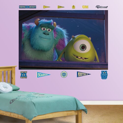 Fathead Disney Monsters University Window Wall Mural