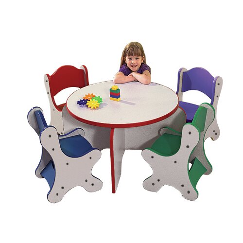 Playscapes Friends Kids 5 Piece Table and Chair Set