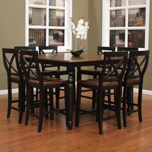 American Heritage Berkshire 9 Piece Counter Height Pub Set