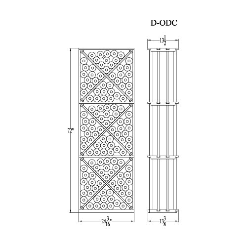 Innovations Designer Series 132 Bottle Open Diamond Cube Wine Rack