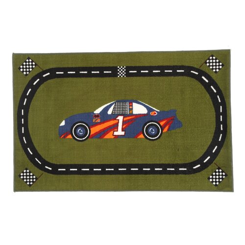 Dalyn Rug Co. All Stars Race Car Road Kids Rug