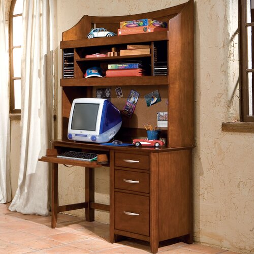 Standard Furniture Village Craft 47 W Computer Desk and Hutch Set