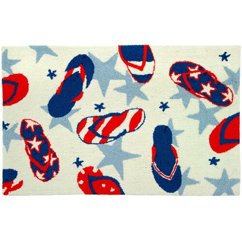 Homefires Patriotic Sandals Rug