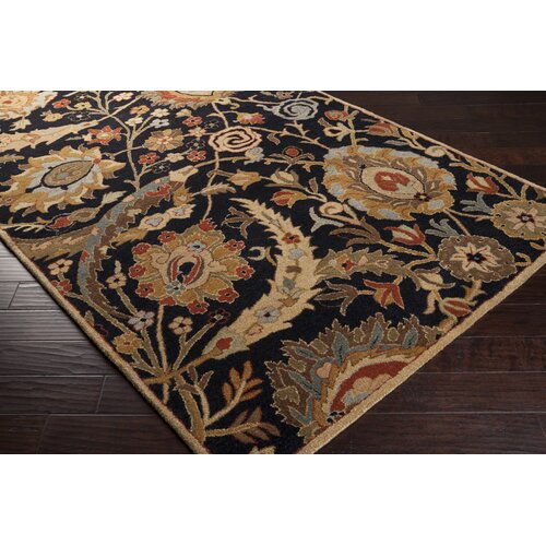 Surya Rug Ancient Treasures Jet Black Rug