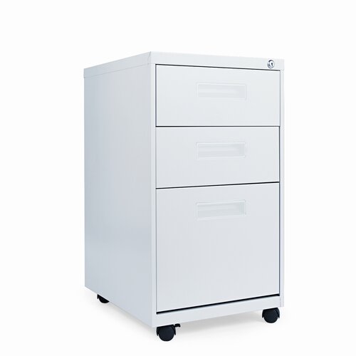 Alera® 19.75 Three Drawer Mobile Pedestal File