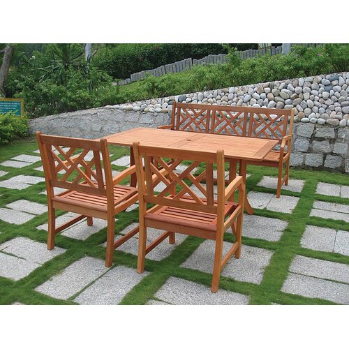 Vifah Atlantic 4 Piece Dining Set