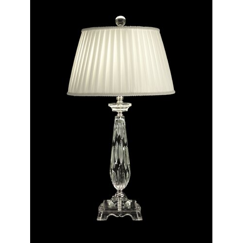 TransGlobe Lighting Crystal Table Lamp with Shade