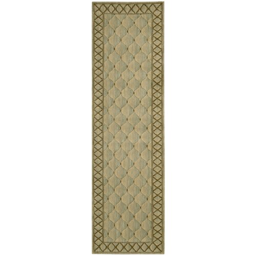 Nourison Vallencierre Tan/Light Green Rug