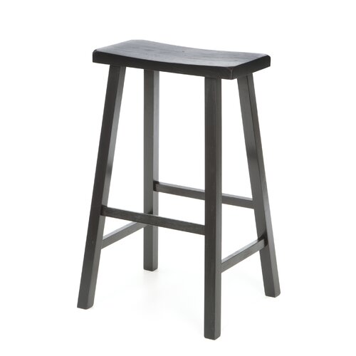 International Concepts 29 Saddleseat Barstool (Distressed Black)