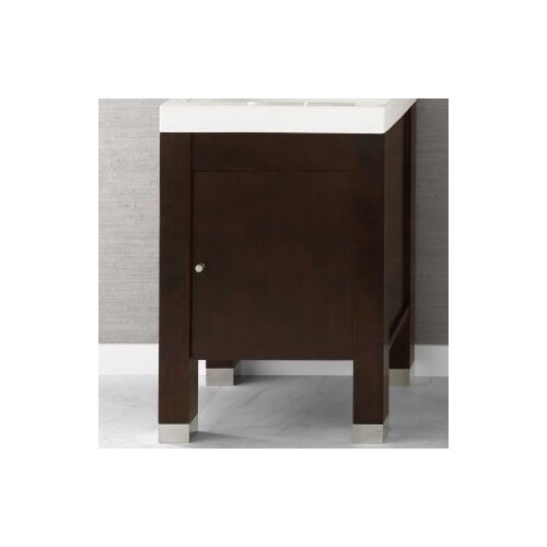 Ronbow Contempo 23 Vintage Walnut Devon Vanity and White Ceramic Evin