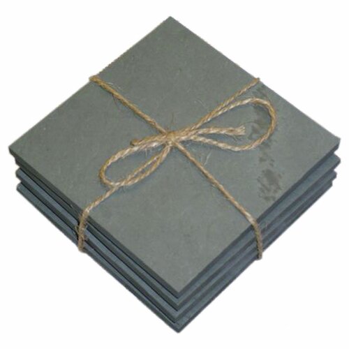 The Brass Butterfly Slate Coasters (Set of 4)