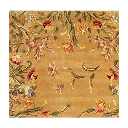 KAS Oriental Rugs Emerald Gold Tulip Garden Rug