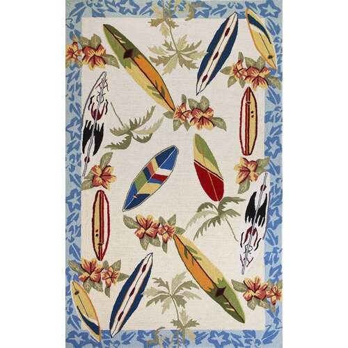 KAS Oriental Rugs Sonesta Surfboards Novelty Rug